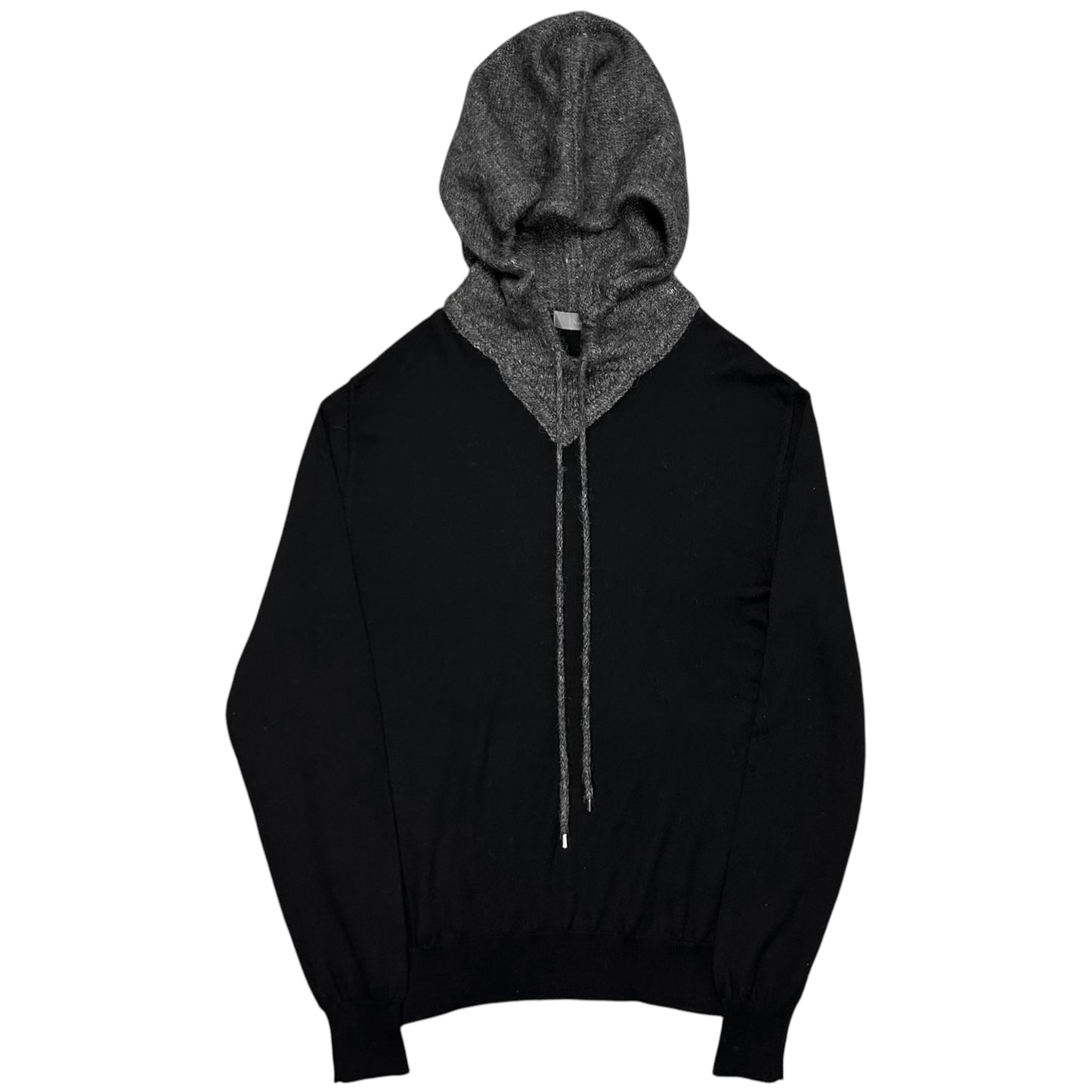 Dior Homme Contrasted Alpaca Knit Hoodie - AW14