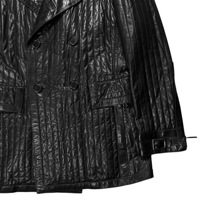 Dirk Bikkembergs Quilted Calf Leather Field Jacket