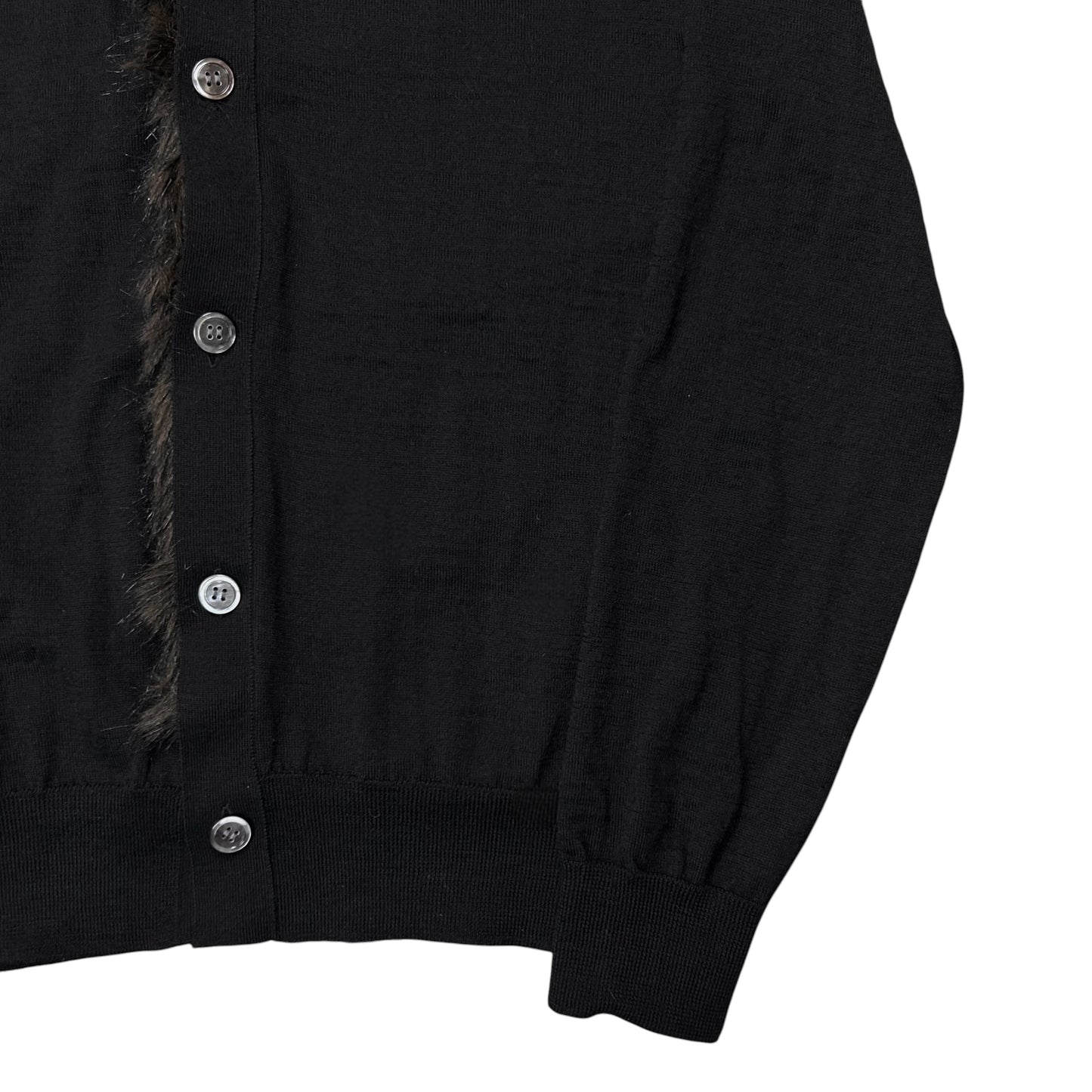 Comme des Garcons Homme Plus Faux Fur Placket Cardigan - AW10