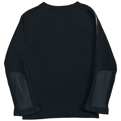 Dries Van Noten Shoulder Zip Military Knit Sweater - AW14