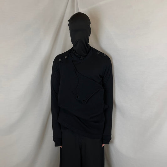 Yohji Yamamoto Pour Homme Deconstructed Button Layer Sweater - AW97