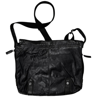 Dirk Bikkembergs Metal Patch Leather Bag