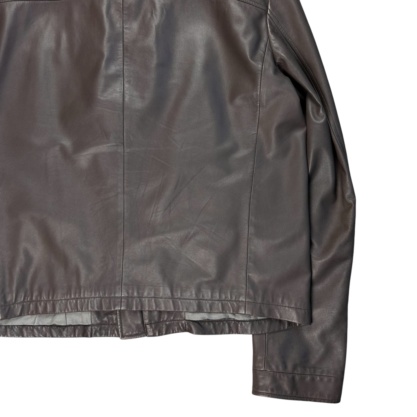 Jil Sander Leather Cafe Jacket - SS03