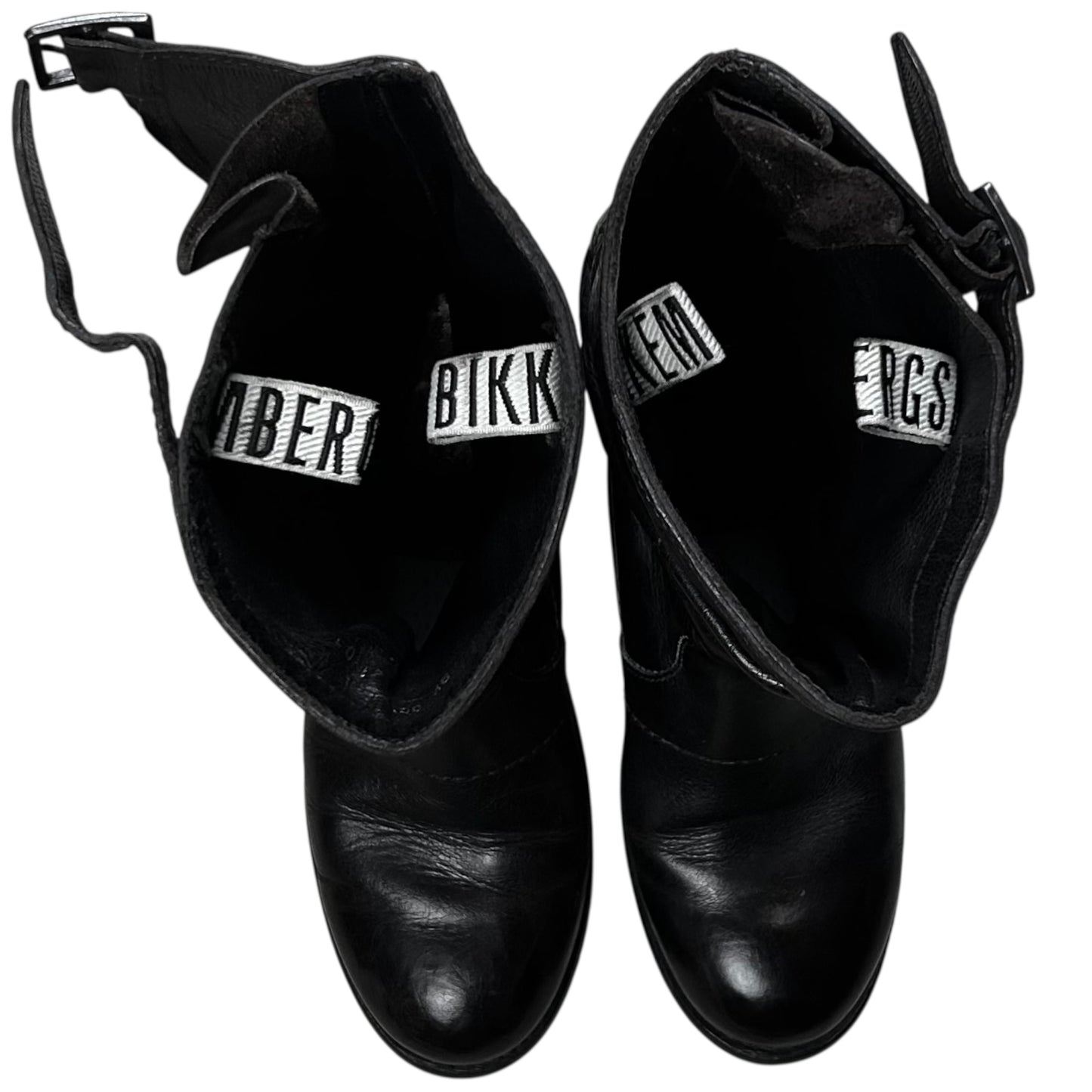 Dirk Bikkembergs Buckled Waxed Leather Boots