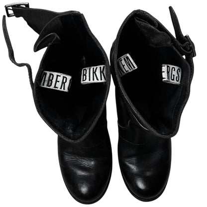 Dirk Bikkembergs Buckled Waxed Leather Boots