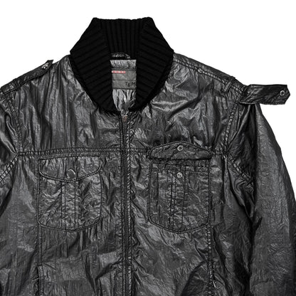 Prada Waxed Flight Jacket