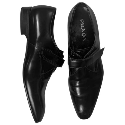 Prada Velcro Monk Strap Derbies