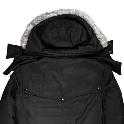 Dirk Bikkembergs Faux Fur Hood Utility Parka