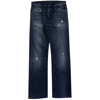 Dior Homme Distressed Indigo Slim Jeans - AW05