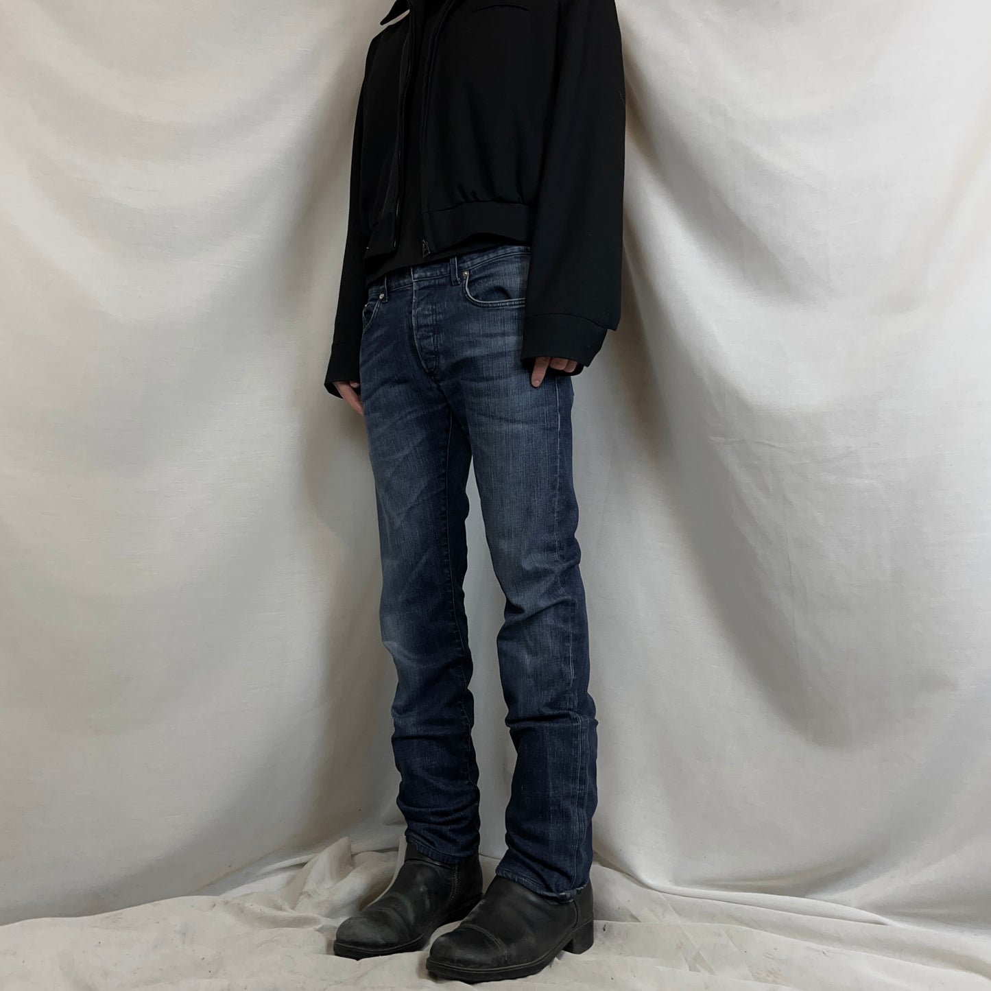 Dior Homme Mid Blue Washed Slim Jeans - SS13