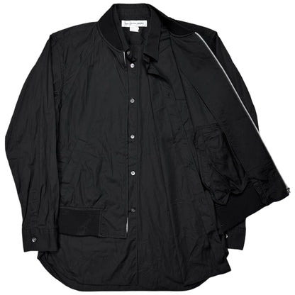 Comme des Garcons Shirt Bomber Jacket Attached Shirt - AW19