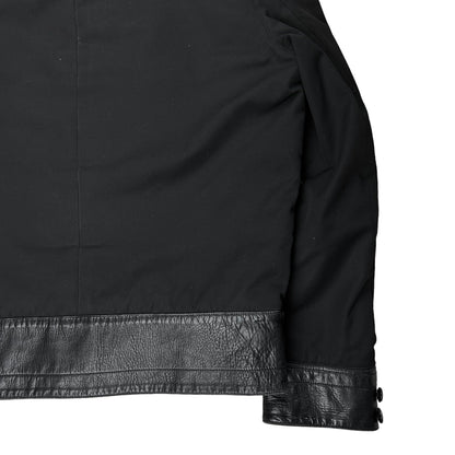 Dior Homme Leather Panel Strap Work Jacket - AW02