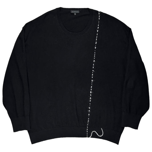 Ann Demeulemeester Visible Stitch Wool Sweater - AW21