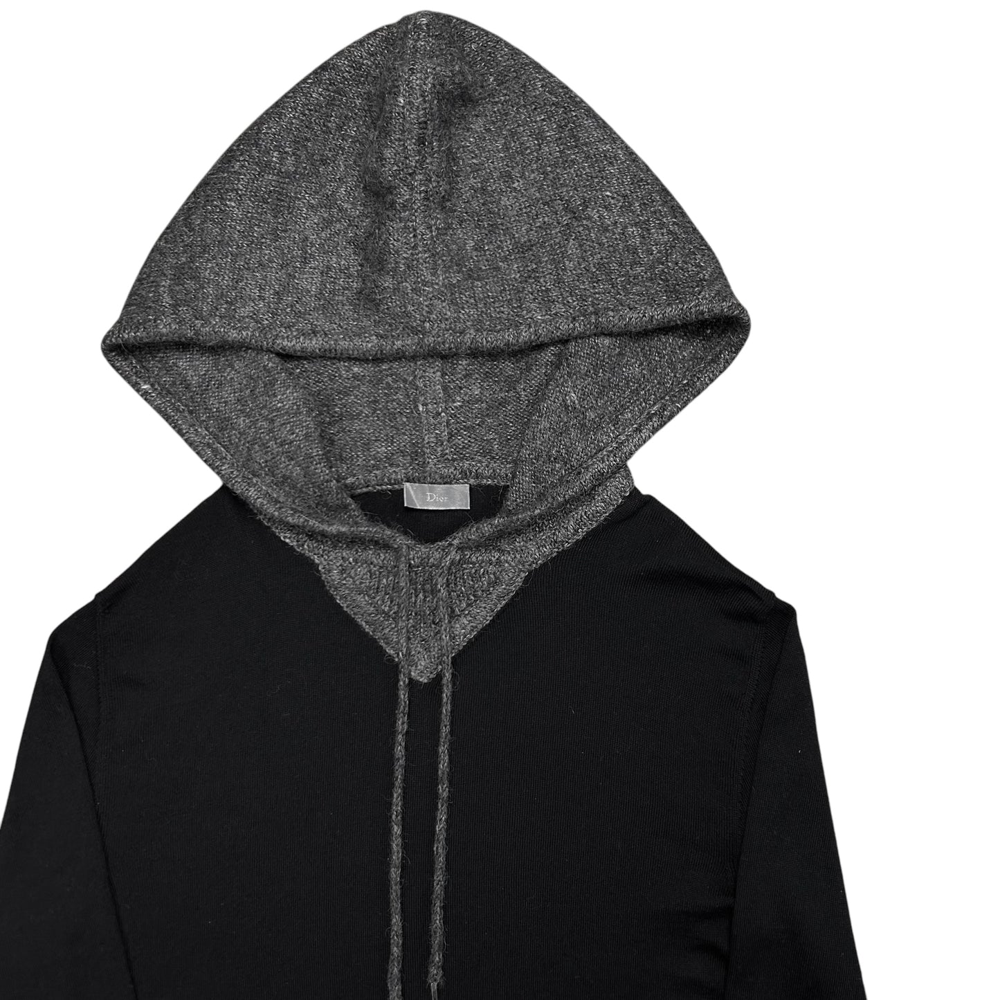 Dior Homme Contrasted Alpaca Knit Hoodie - AW14