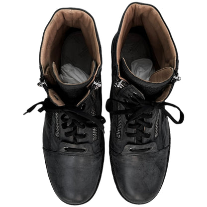 Maison Martin Margiela Double Zip Combat Boots