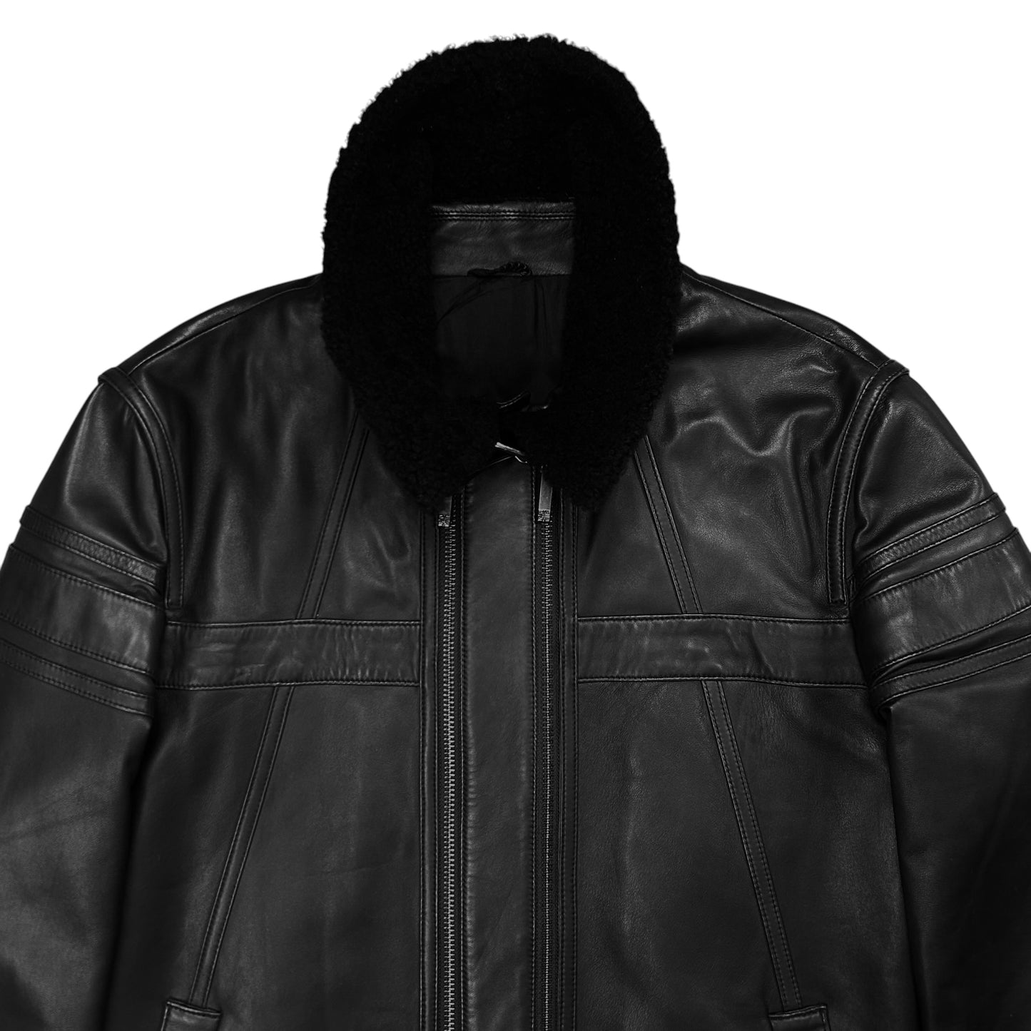 Givenchy Dual Zip Pilot Leather Jacket - AW11