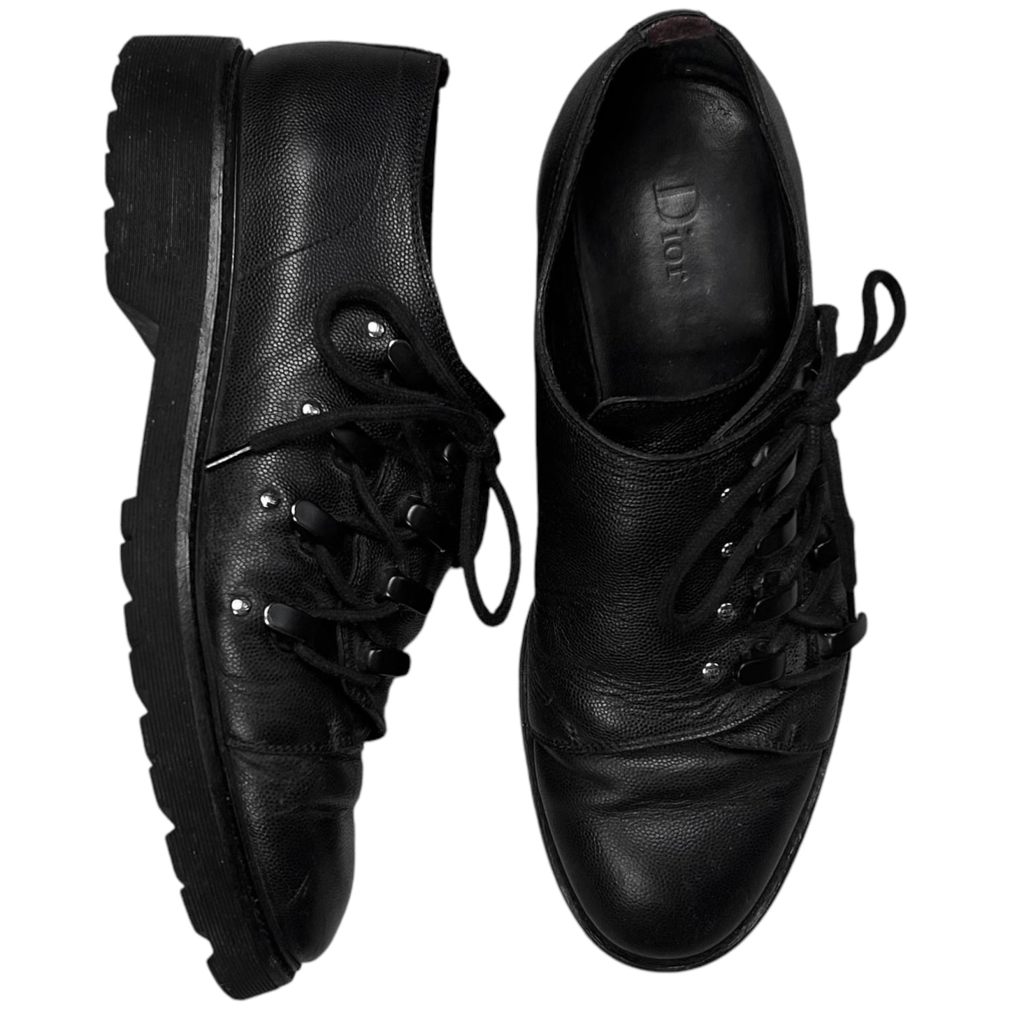 Dior Homme Side Laced Hook Grain Derbies - AW16