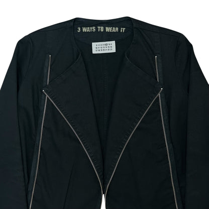 Maison Martin Margiela Collarless Multi Zip Jacket - SS03