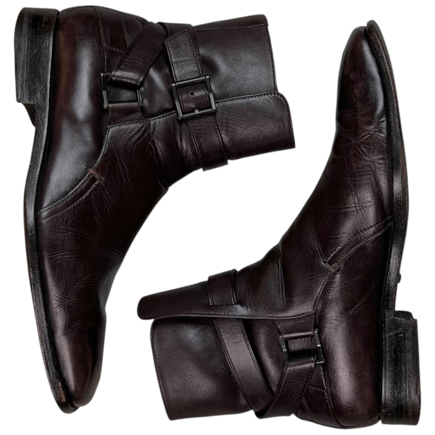 Gucci by Frida Giannini Jodhpur Strap Boots - 2010s