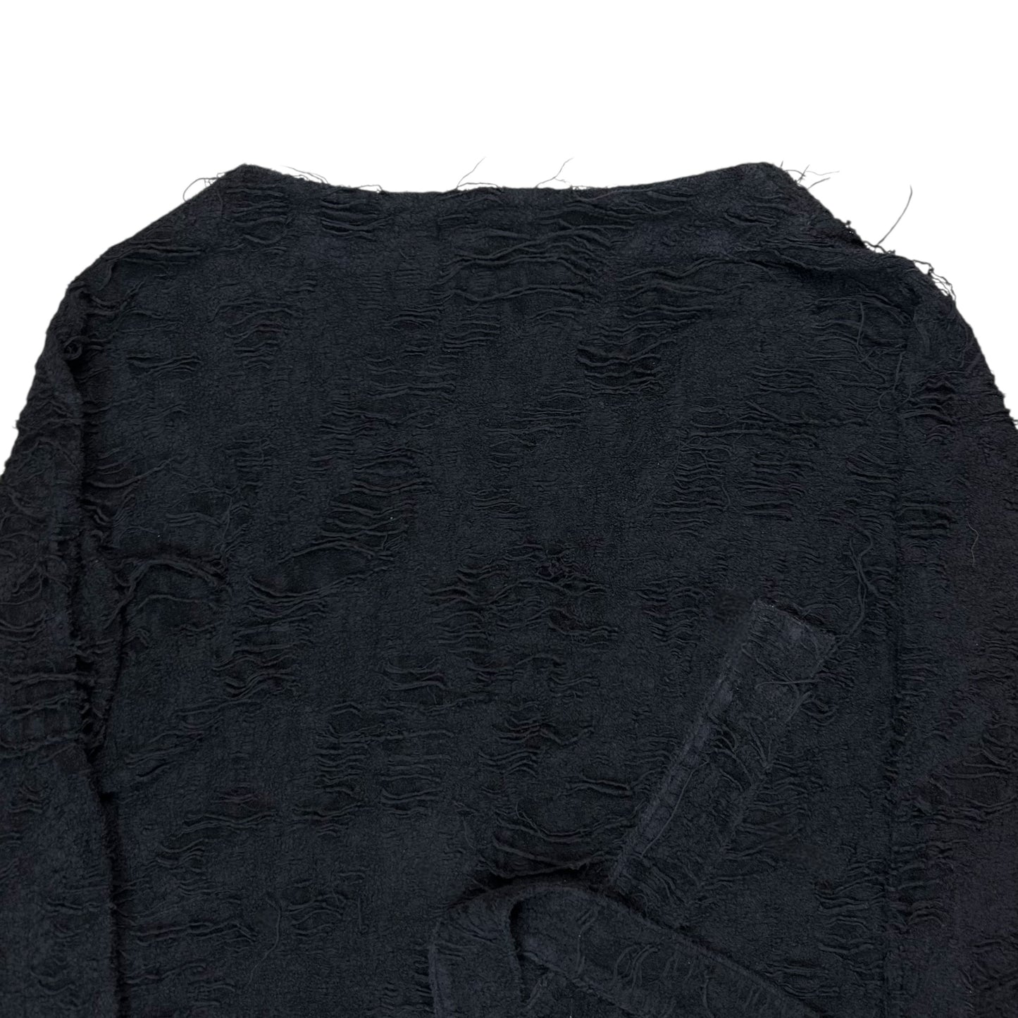 Yohji Yamamoto Pour Homme Frayed Wrap Belt Cardigan - AW12 l
