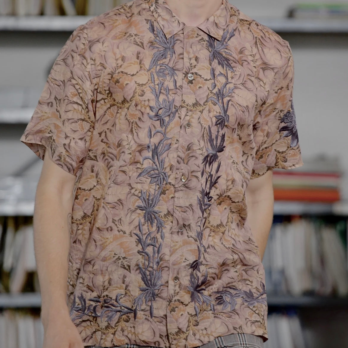 Dries Van Noten Floral Embroidered Camp Collar Shirt - SS18