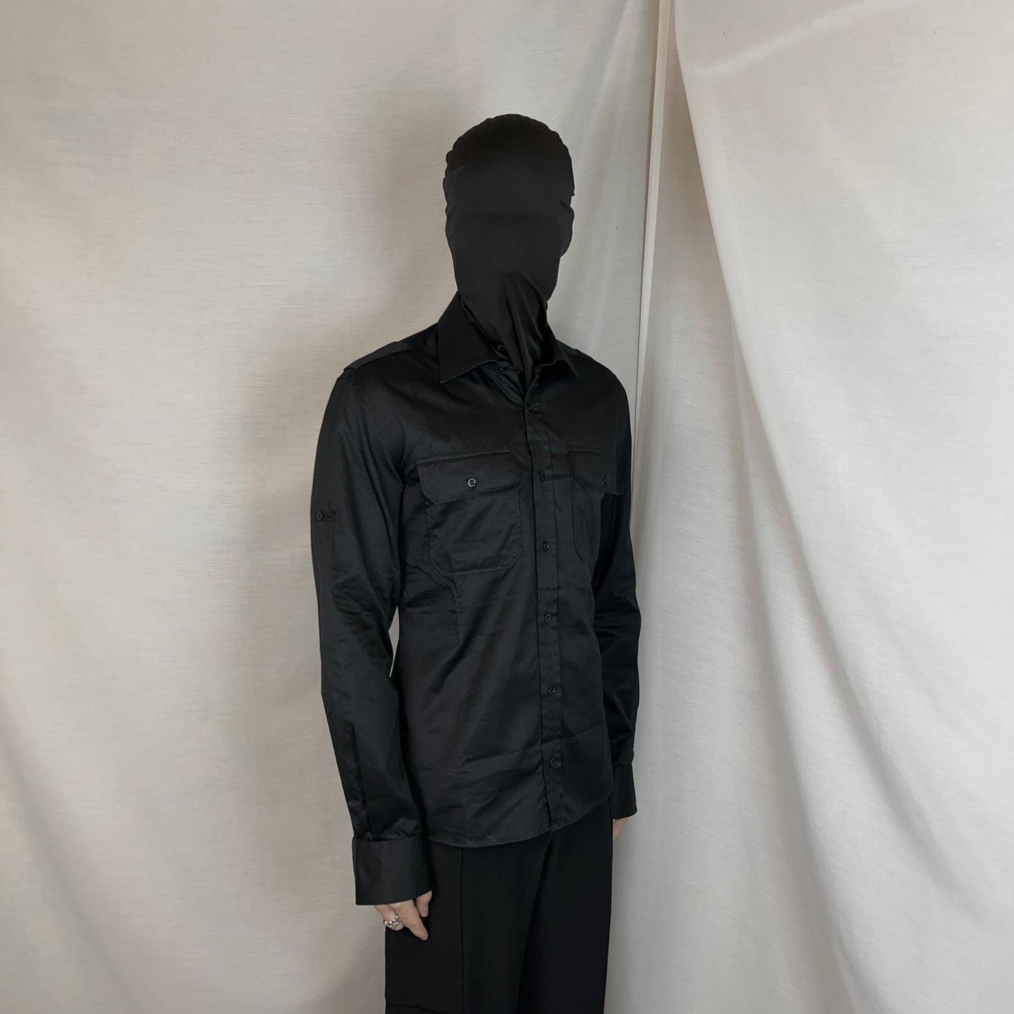 Gucci by Tom Ford Military Satin Shirt - 90s