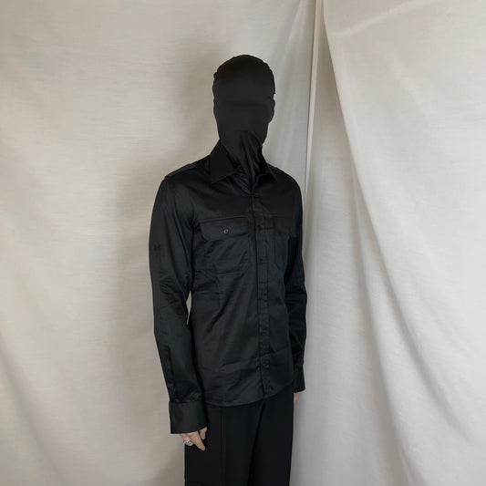 Gucci by Tom Ford Military Satin Shirt - 90s
