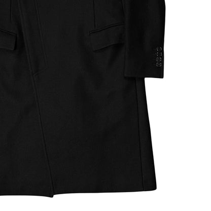 Dior Homme Asymmetric Drape Collar Wool Coat - AW09