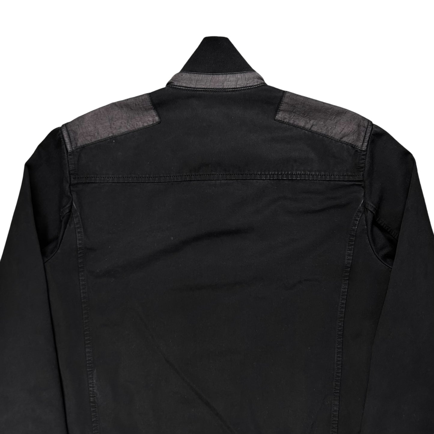 Prada Cropped Contrasted Moto Bomber Jacket