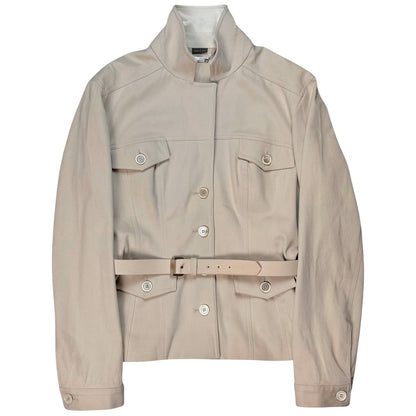 Alexander McQueen Short Belted Moleskin Safari Jacket - SS06