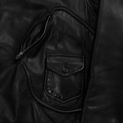 Maison Martin Margiela Flap Pocket Biker Deer Leather Jacket - AW06