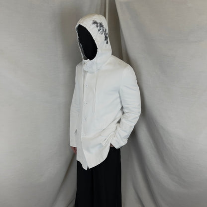 Ann Demeulemeester Hood Embroidered Field Jacket - SS14