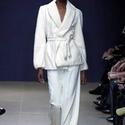 Jil Sander Belted Shawl Collar Jacket - AW02