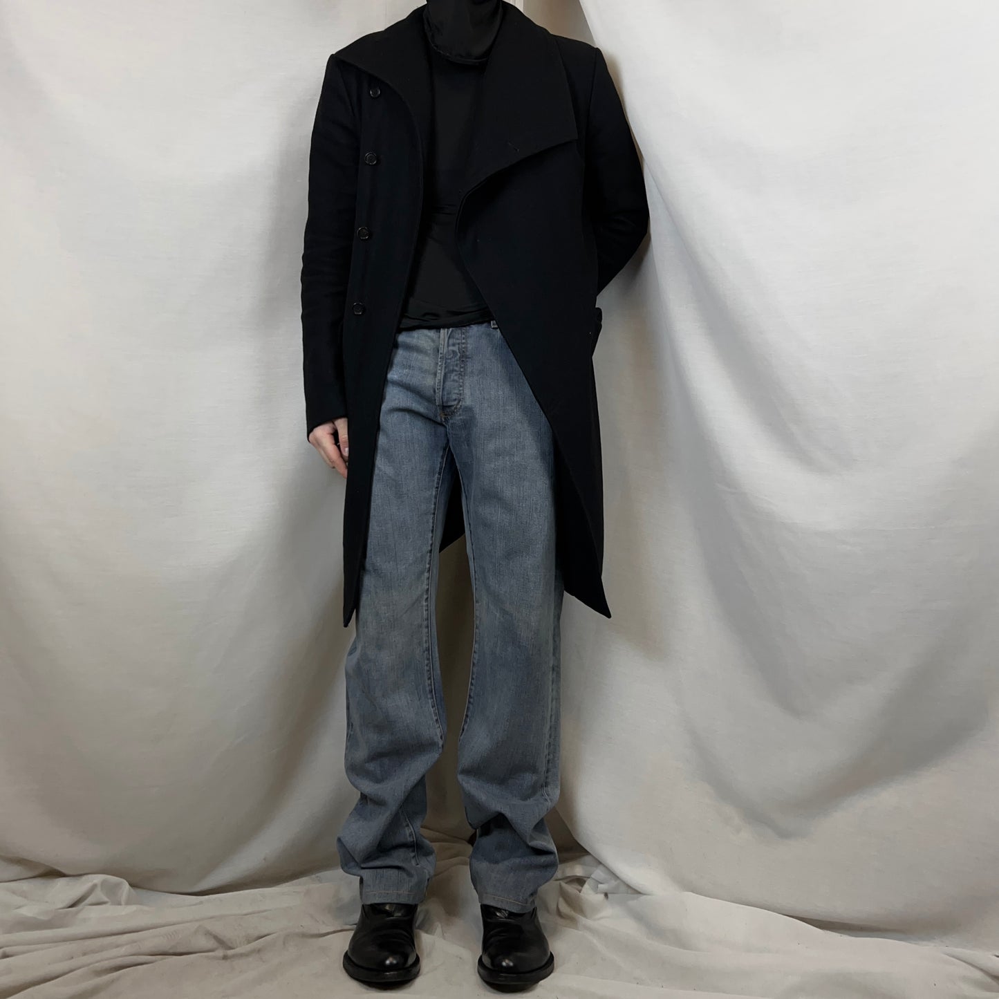 Dior Homme Silver Wax Straight Jeans - SS09