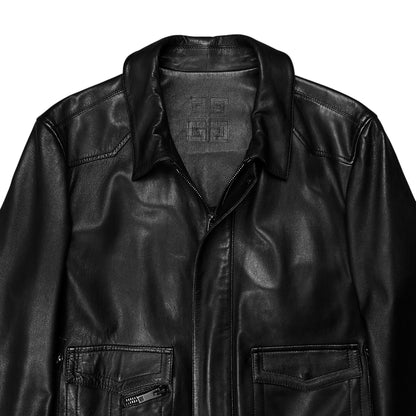 Givenchy Zip Pocket Leather Jacket - AW16