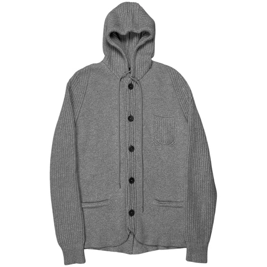 Dirk Bikkembergs Hooded Knit Cardigan