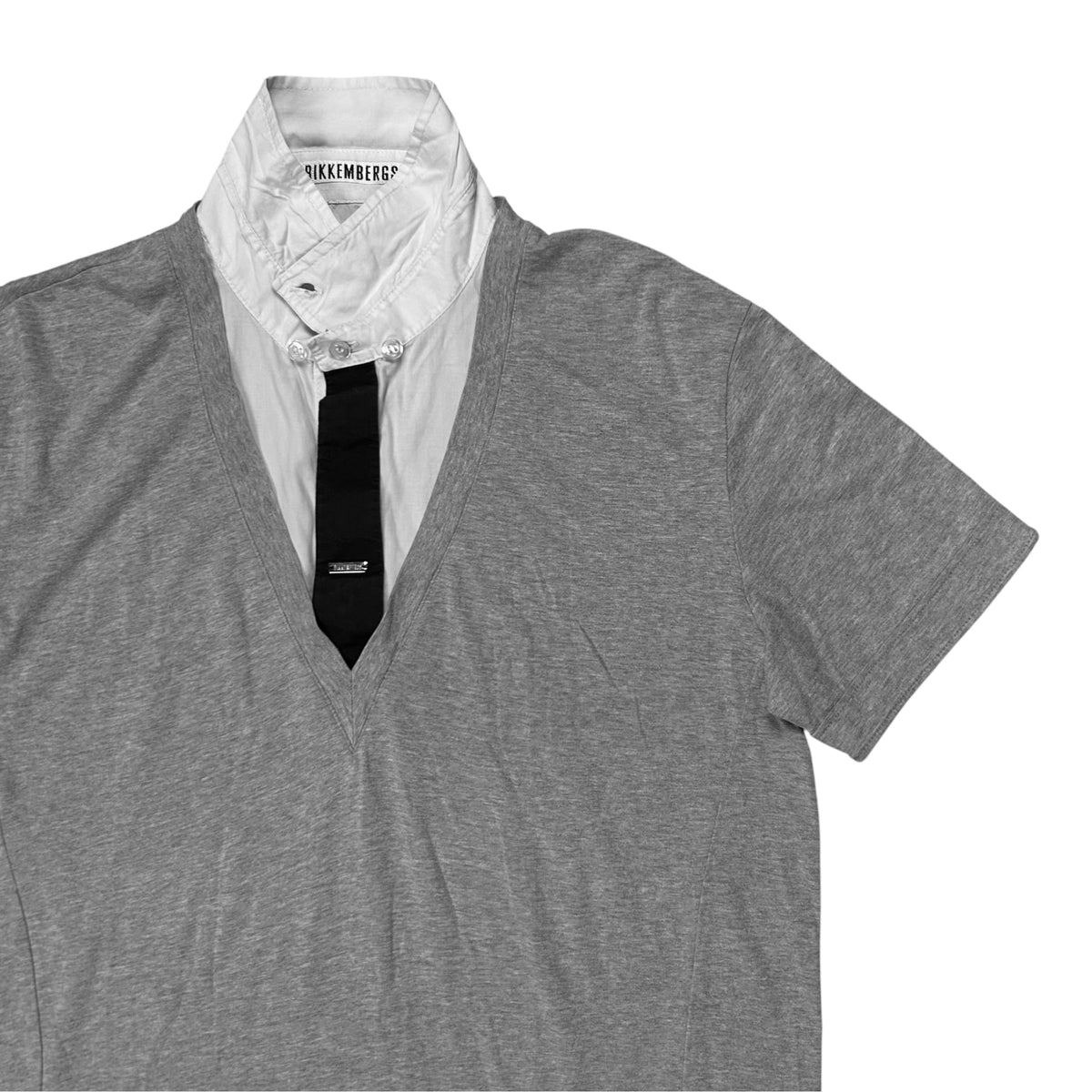 Dirk Bikkembergs Hybrid Button Up Tie T-Shirt - SS11