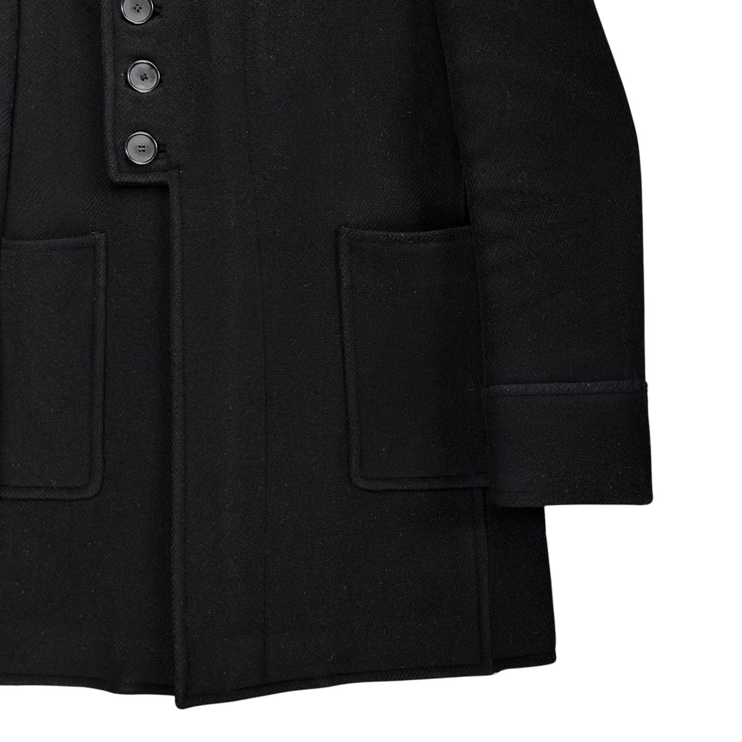 Balenciaga Hooded Multi Button Wool Coat - AW08