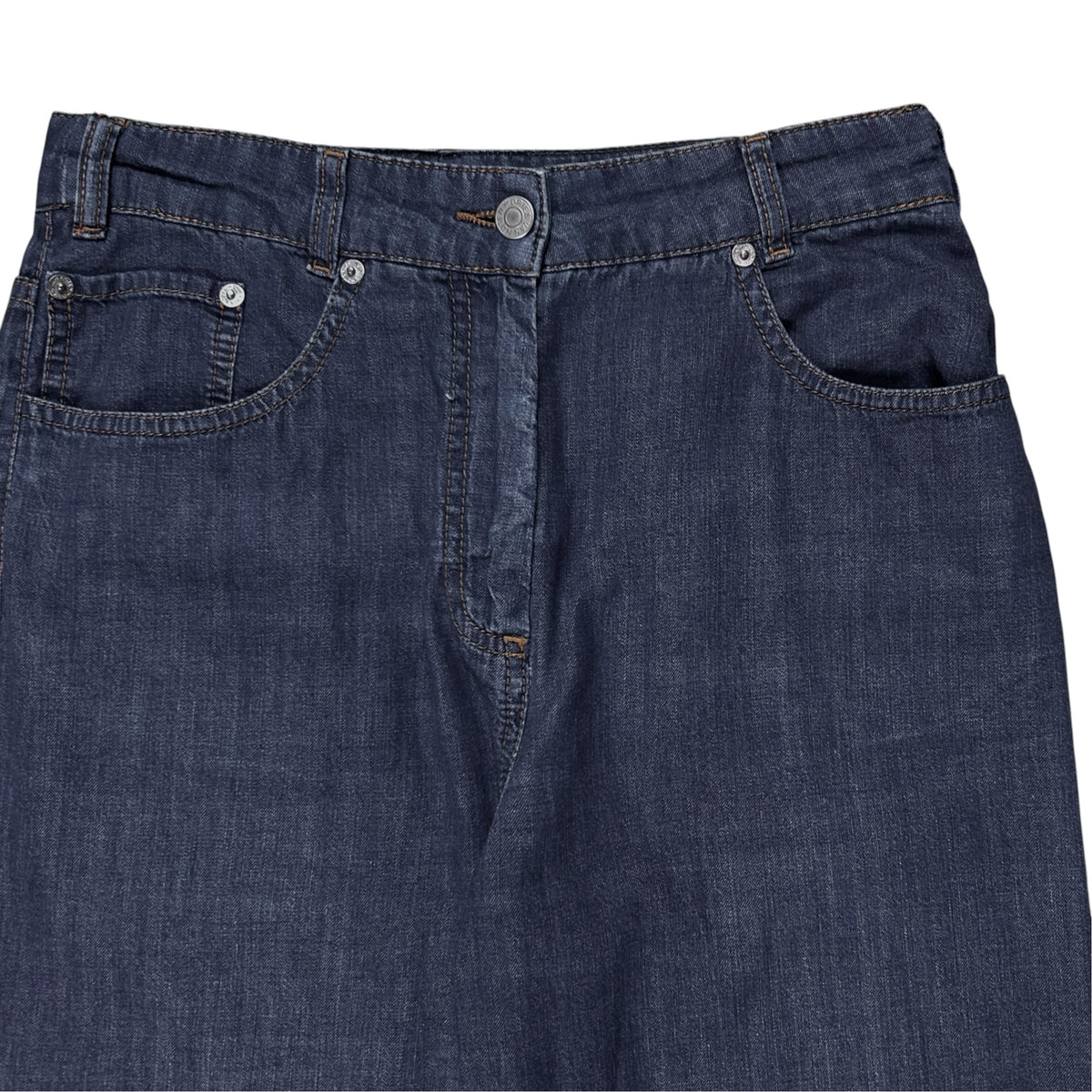 Dries Van Noten Wide Contrast Stitch Jeans