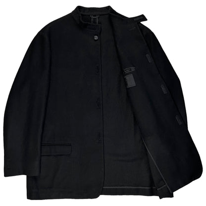 Prada Unlined Velcro Closure Wool Jacket