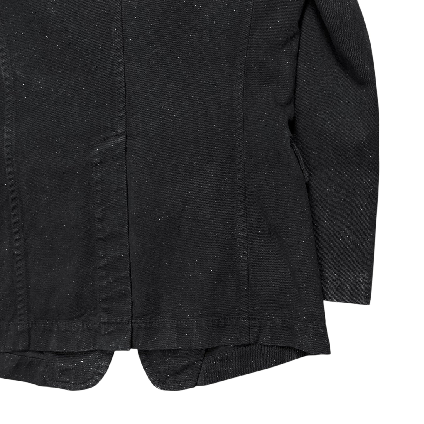Y‘s by Yohji Yamamoto Sharp Speckled Denim Blazer