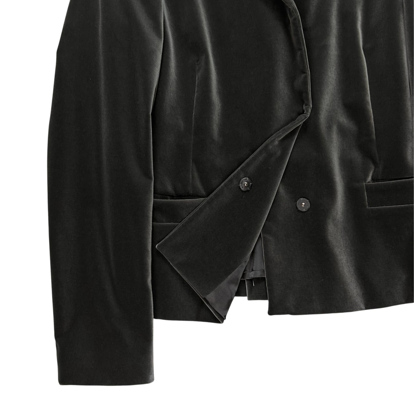 Jil Sander by Raf Simons Velour Snap Blazer - 00s