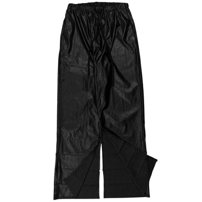 MM6 Maison Margiela Open Faux Leather Pants - AW22