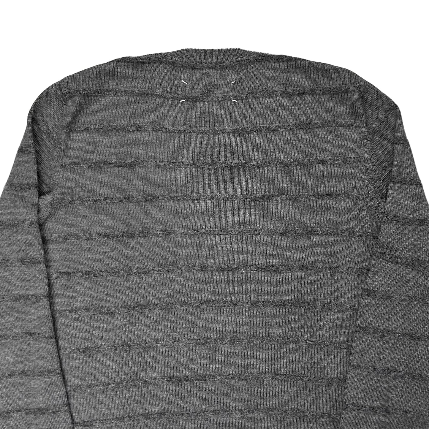 Maison Martin Margiela Mohair Striped V-Neck Sweater