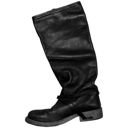 Dirk Bikkembergs B-Heel Strapped Tall Buckle Boots