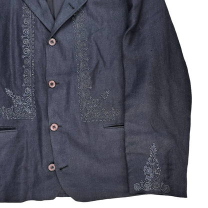 Dries Van Noten Embroidered Linen Blazer