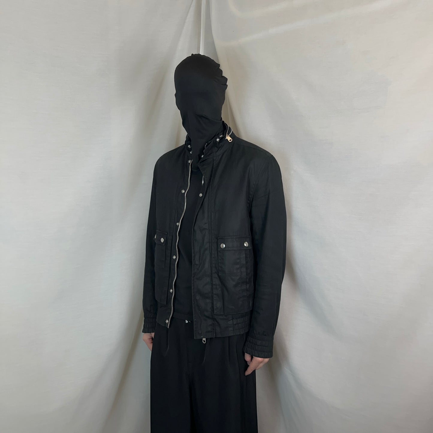 Dior Homme Lumiere Du Nord Coated Cargo Flight Jacket - AW08