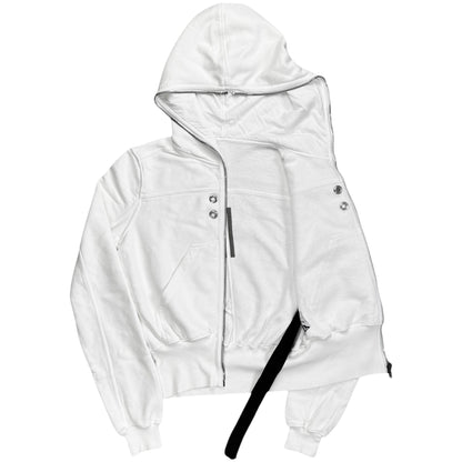 Rick Owens DRKSHDW Gimp Zip Hoodie Milk - AW22