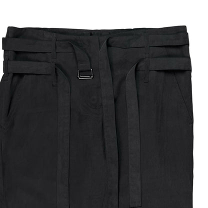 Ann Demeulemeester Dual Bondage Strap Cropped Silk Trousers - SS03