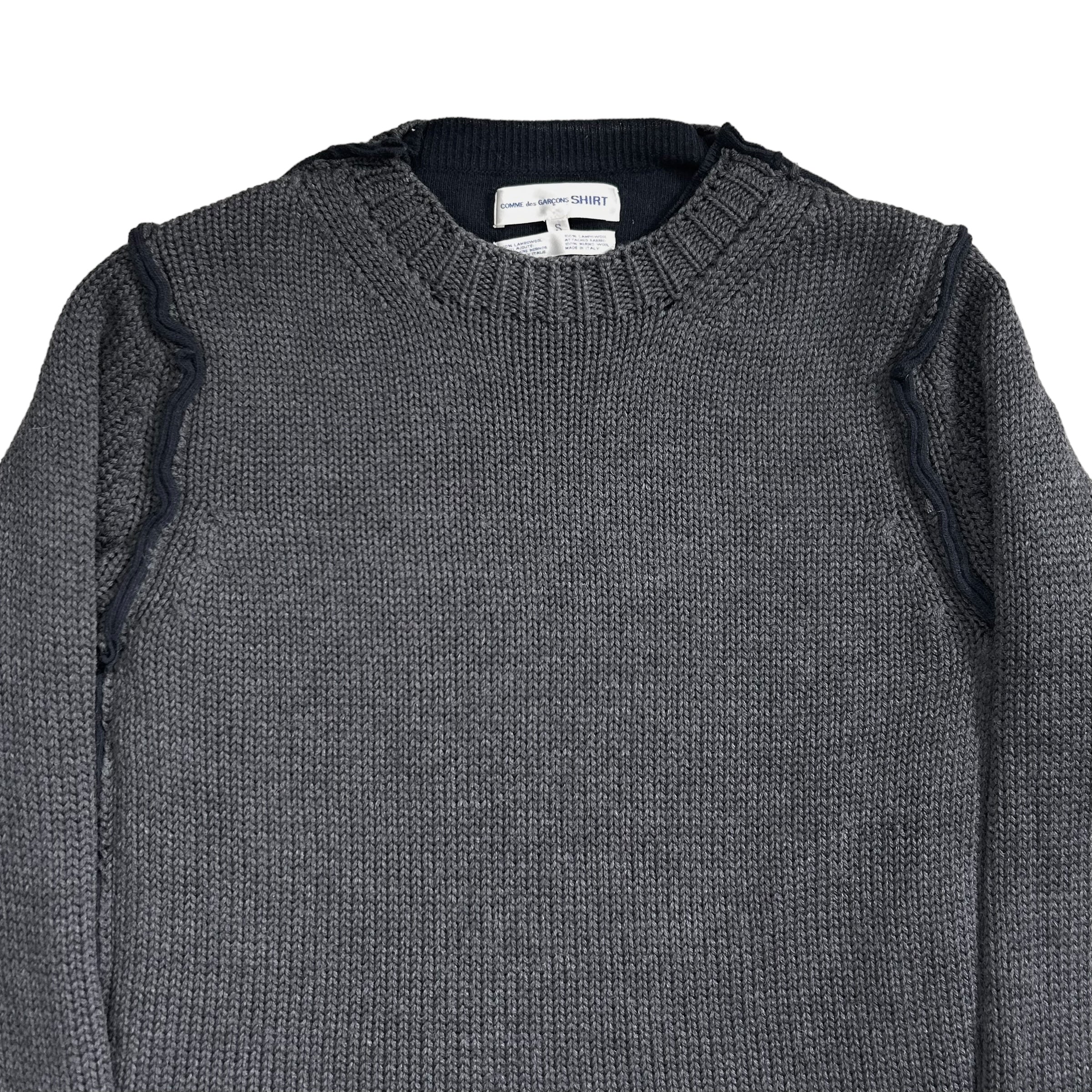 Comme des Garcons Shirt Knit Layered Sweater – Vertical Rags